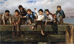 Drenge fiskeri, 1880
